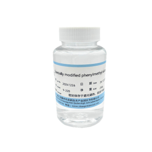Specially modified phenylmethyl silicone oil