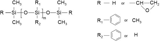Specially modified phenylmethyl silicone oil